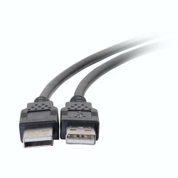 C2G Câble USB 2.0 A mâle vers A mâle de 2 m - Noir