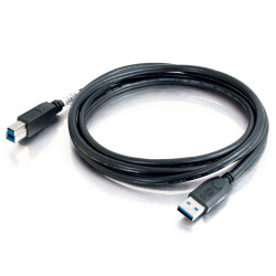 C2G 2m USB 3.0 câble USB USB 3.2 Gen 1 (3.1 Gen 1) USB A USB B Noir