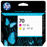 HP 70 tête d'impression DesignJet magenta et jaune