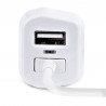 StarTech.com Chargeur Voiture Lightning avec Câble Spiralé - Chargeur Iphone 1m - Double Chargeur USB pour Telephones et Tabl