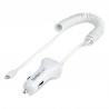 StarTech.com Chargeur Voiture Lightning avec Câble Spiralé - Chargeur Iphone 1m - Double Chargeur USB pour Telephones et Tabl