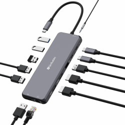 Verbatim CMH-13 USB Type-C 10000 Mbit/s Argent