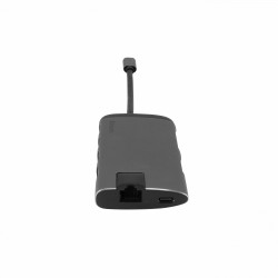 Verbatim 49142 station d'accueil USB 3.2 Gen 1 (3.1 Gen 1) Type-C Noir, Argent