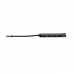 Verbatim 49142 station d'accueil USB 3.2 Gen 1 (3.1 Gen 1) Type-C Noir, Argent