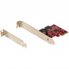 StarTech.com Carte PCI Express SATA 2 ports - Carte Contrôleur PCIe SATA - 6Gbps - ASM1166 SATA-Raid - Convertisseur PCI Expre