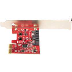 StarTech.com Carte PCI Express SATA 2 ports - Carte Contrôleur PCIe SATA - 6Gbps - ASM1166 SATA-Raid - Convertisseur PCI Expre