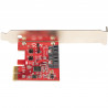 StarTech.com Carte PCI Express SATA 2 ports - Carte Contrôleur PCIe SATA - 6Gbps - ASM1166 SATA-Raid - Convertisseur PCI Expre