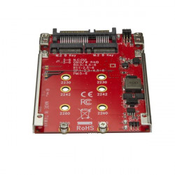 StarTech.com Adaptateur pour deux disques SSD M.2 vers SATA dans baie de 2,5" - RAID