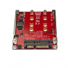 StarTech.com Adaptateur pour deux disques SSD M.2 vers SATA dans baie de 2,5" - RAID