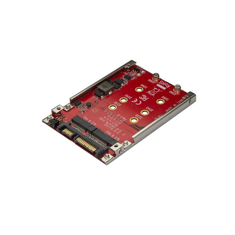 StarTech.com Adaptateur pour deux disques SSD M.2 vers SATA dans baie de 2,5" - RAID