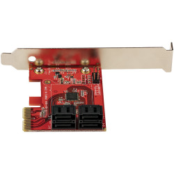 StarTech.com Carte PCI Express SATA 4 ports - Carte Contrôleur PCIe SATA - 6Gbps - ASM1166 Non-Raid - Convertisseur PCI Expres