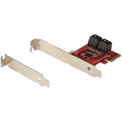 StarTech.com Carte PCI Express SATA 4 ports - Carte Contrôleur PCIe SATA - 6Gbps - ASM1166 Non-Raid - Convertisseur PCI Expres