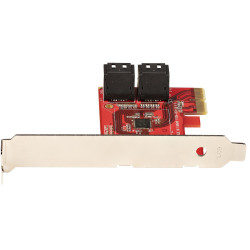 StarTech.com Carte PCI Express SATA 4 ports - Carte Contrôleur PCIe SATA - 6Gbps - ASM1166 Non-Raid - Convertisseur PCI Expres