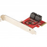 StarTech.com Carte PCI Express SATA 4 ports - Carte Contrôleur PCIe SATA - 6Gbps - ASM1166 Non-Raid - Convertisseur PCI Expres