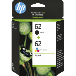 HP 62 pack de 2 cartouches...