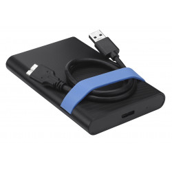Verbatim Store'N'Go Enclosure Kit Boîtier disque dur/SSD Noir, Bleu 2.5"