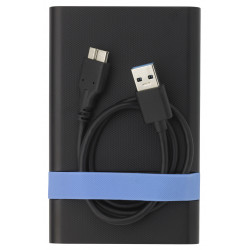 Verbatim Store'N'Go Enclosure Kit Boîtier disque dur/SSD Noir, Bleu 2.5"