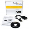 StarTech.com Câble Adaptateur de 30 cm USB vers Série DB9 RS232 - Mémorisation de Port COM