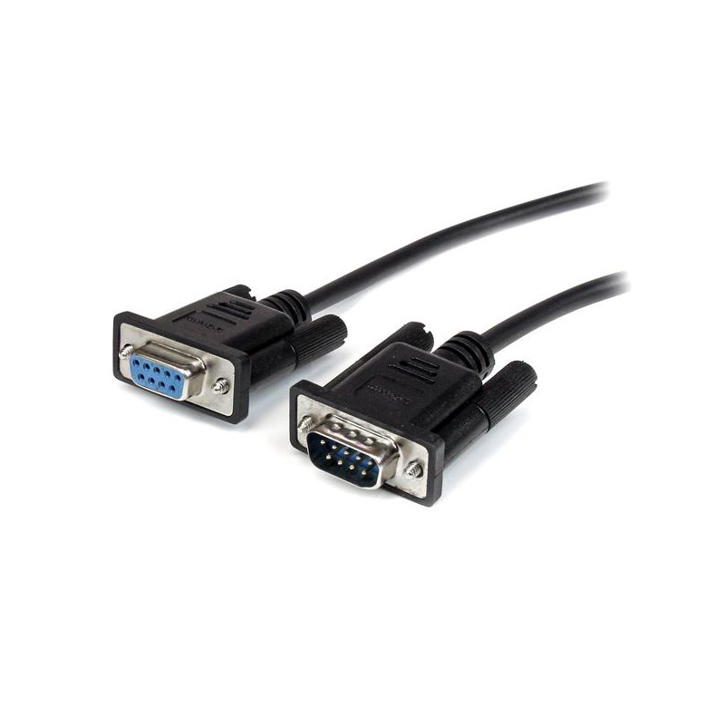 StarTech.com Câble série DB9 RS232 noir en liaison directe 2 m - M/F