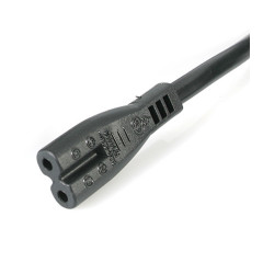 StarTech.com Cordon d'alimentation bipolaire pour UK BS1363 vers C7 de 1m pour ordinateur portable - M/F - Noir