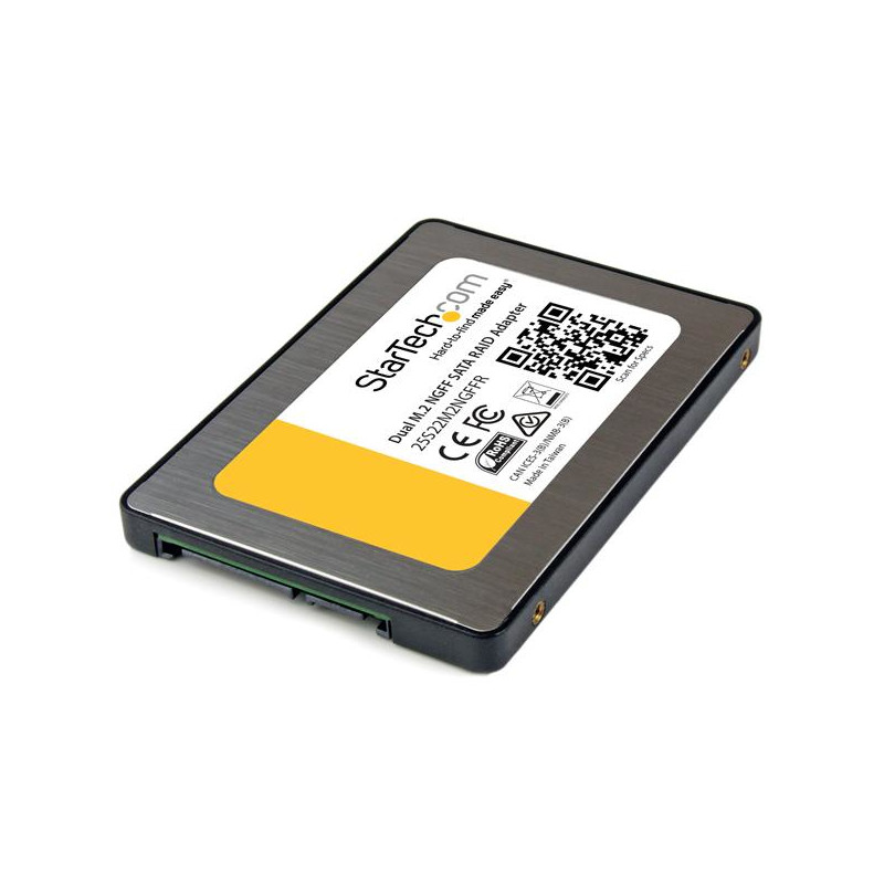 StarTech.com Adaptateur 2x SSD M.2 NGFF vers SATA 2,5" avec RAID