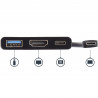 StarTech.com Adaptateur multifonction USB-C vers HDMI 4K avec USB Power Delivery et port USB-A