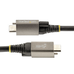 StarTech.com Câble USB C 10Gbps 1m à Verouillage par Vis Supérieure - Câble USB 3.2 Gen 2 Type-C - 100W/5A Power Delivery, 