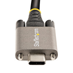 StarTech.com Câble USB C 10Gbps à Verrouillage par Vis Latérale de 1m - Câble USB-C Certifié par l'USB-IF - Câble USB 3.1