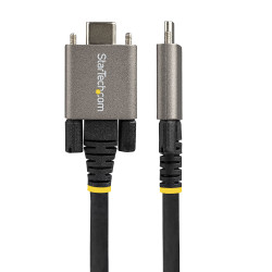 StarTech.com Câble USB C 10Gbps à Verrouillage par Vis Latérale de 1m - Câble USB-C Certifié par l'USB-IF - Câble USB 3.1