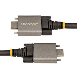 StarTech.com Câble USB C 10Gbps à Verrouillage par Vis Latérale de 1m - Câble USB-C Certifié par l'USB-IF - Câble USB 3.1