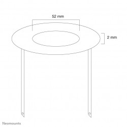Neomounts FPMA-CRB5 Rosace encastrable au plafond - diam. 52 mm