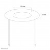 Neomounts FPMA-CRB5 Rosace encastrable au plafond - diam. 52 mm