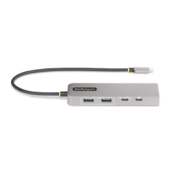 StarTech.com Hub USB-C à 3 Ports Ethernet 2,5 Gbps et Port Power Delivery 100W Pass-Through, USB 3.2 10Gbps, 2x USB-A/1x USB-C