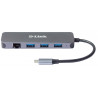 D-Link Hub USB-C 5-en-1 avec Gigabit Ethernet/alimentation DUB-2334