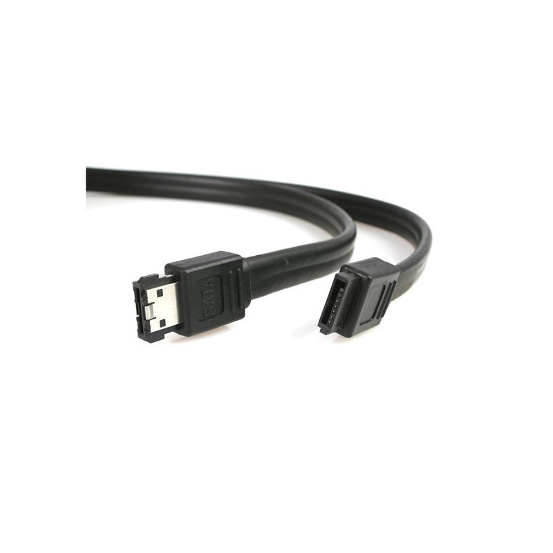 StarTech.com 6 Ft Shielded External eSATA to SATA Cable M/M câble SATA Noir
