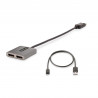 StarTech.com Répartiteur DisplayPort 1.4 pour Deux Moniteurs, Adaptateur DisplayPort vers 2x DP pour Plusieurs Moniteurs, Hub 