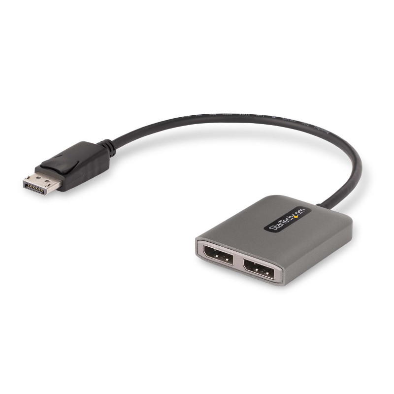 StarTech.com Répartiteur DisplayPort 1.4 pour Deux Moniteurs, Adaptateur DisplayPort vers 2x DP pour Plusieurs Moniteurs, Hub 