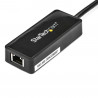 StarTech.com Adaptateur réseau USB 3.0 vers Gigabit Ethernet avec port USB - Noir