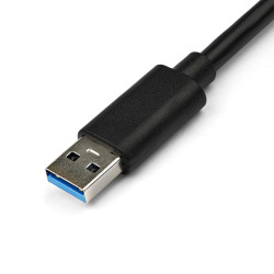 StarTech.com Adaptateur réseau USB 3.0 vers Gigabit Ethernet avec port USB - Noir