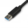 StarTech.com Adaptateur réseau USB 3.0 vers Gigabit Ethernet avec port USB - Noir