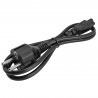 StarTech.com Cordon d'alimentation en trèfle Schuko CEE7 vers C5 de 1m pour ordinateur portable - M/F - Noir