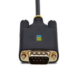 StarTech.com Adaptateur USB vers Série de 3m - COM Rétention, Câble Adaptateur/Convertisseur USB RS232, Vis/Écrous Intercha