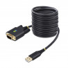 StarTech.com Adaptateur USB vers Série de 3m - COM Rétention, Câble Adaptateur/Convertisseur USB RS232, Vis/Écrous Intercha