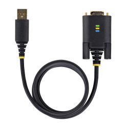 StarTech.com Adaptateur USB vers Série de 3m - COM Rétention, Câble Adaptateur/Convertisseur USB RS232, Vis/Écrous Intercha