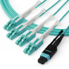 StarTech.com MPO8LCPL1M câble InfiniBand et à fibres optiques 1 m MPO/MTP 8x LC Couleur aqua