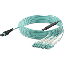 StarTech.com MPO8LCPL5M câble InfiniBand et à fibres optiques 5 m MPO/MTP 8x LC Couleur aqua