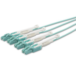 StarTech.com MPO8LCPL5M câble InfiniBand et à fibres optiques 5 m MPO/MTP 8x LC Couleur aqua