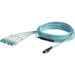 StarTech.com MPO8LCPL10M câble InfiniBand et à fibres optiques 10 m MPO/MTP 8x LC Couleur aqua
