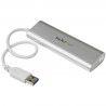 StarTech.com Hub USB à 4 Ports avec Ethernet, USB-A, Gigabit Ethernet/GbE, USB 5Gbps, Design Robuste, Alimentation par Bus, Hu