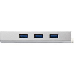 StarTech.com Hub USB à 3 Ports avec Ethernet, USB-A, Gigabit Ethernet/GbE, USB 5Gbps, Design Robuste, Alimentation par Bus, Hu